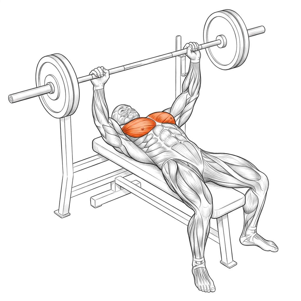 Exercise targeting chest